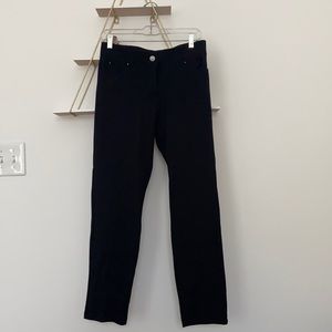 89th + Madison Stretchy Black Work Pants